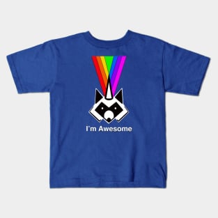Raccoonicorn -- I'm Awesome Kids T-Shirt